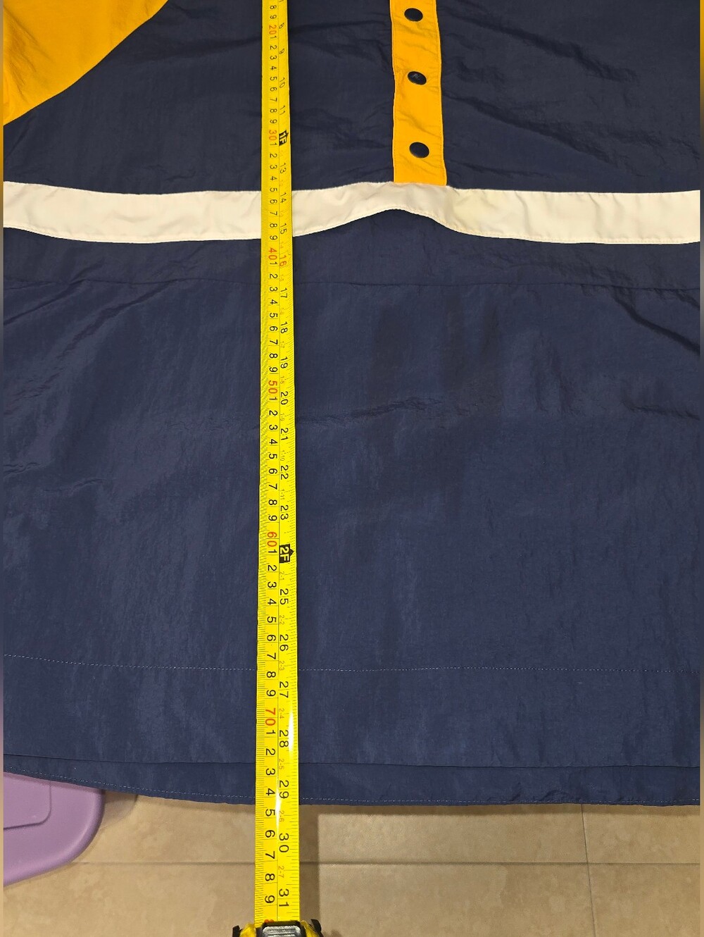 Vintage New Balance Pullover Windbreaker Jacket Men’s M Blue Yellow - Picture 6 of 7